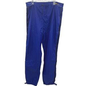 Vintage REI Blue Full Zip Rain Pants Waterproof Windproof Mens Large Tall LT